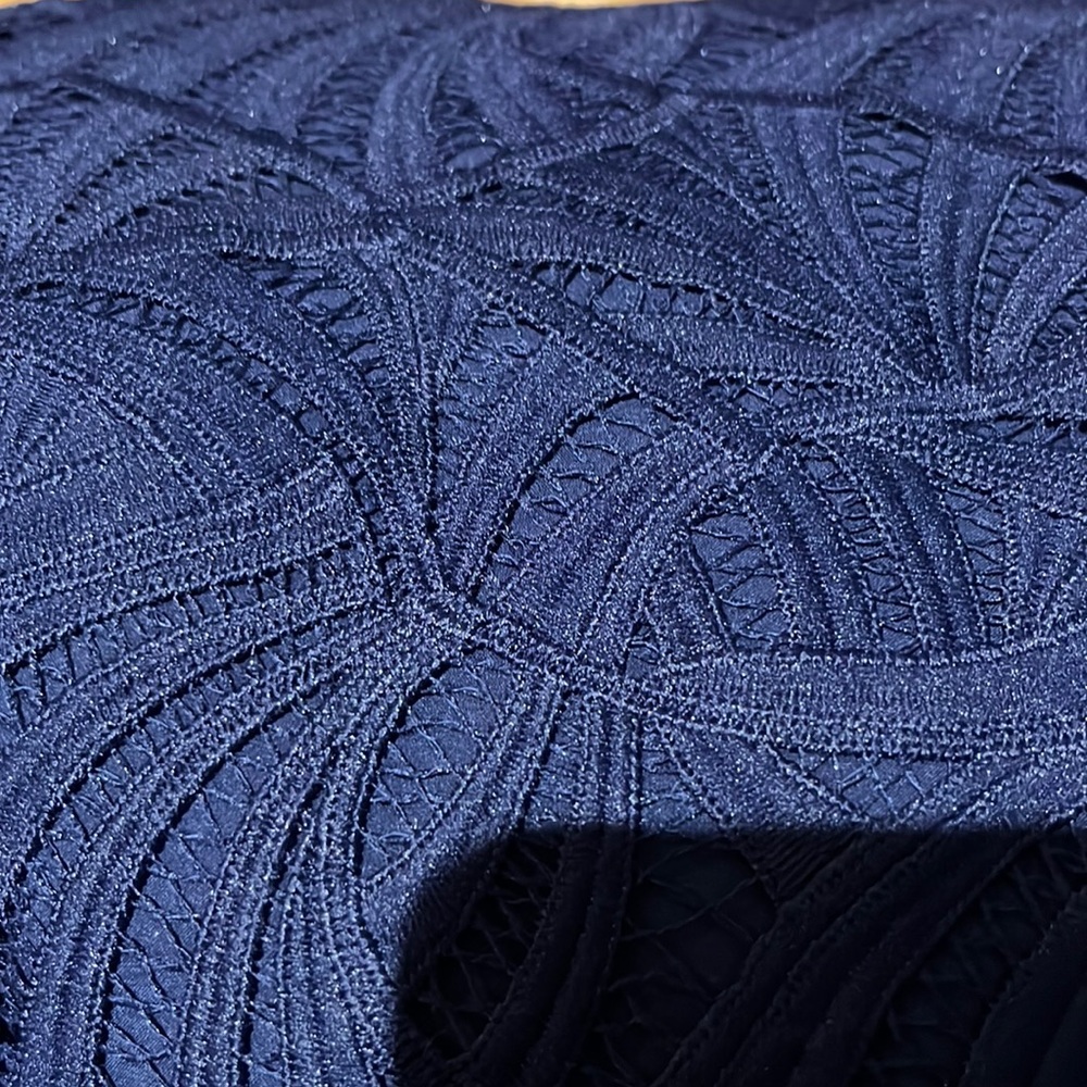 Kay Unger New York Zoey Lace Tea Length Dress - Picture 16 of 17